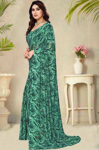 Leheriya poly georgette leheriya saree