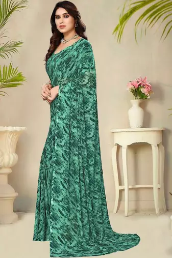 Leheriya poly georgette leheriya saree