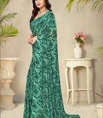 Leheriya poly georgette leheriya saree