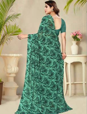 Leheriya poly georgette leheriya saree 2