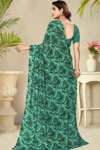 Leheriya poly georgette leheriya saree