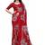 Floral poly georgette bandhani saree
