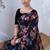 Floral poly georgette leheriya saree