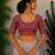Maroon premium cotton handblock printed blouse
