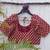 Maroon premium cotton handblock printed blouse