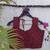 Maroon premium cotton handblock printed blouse