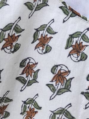 White premium cotton handblock printed blouse 3