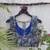 Blue premium cotton handblock printed blouse