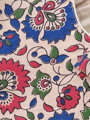 Multicolor premium cotton handblock printed blouse 3