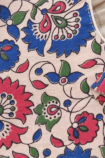 Multicolor premium cotton handblock printed blouse