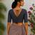 Multicolor premium silk blend elbow sleeves blouse