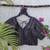 Multicolor premium silk blend elbow sleeves blouse