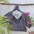 Multicolor premium silk blend elbow sleeves blouse