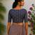 Multicolor premium silk blend elbow sleeves blouse
