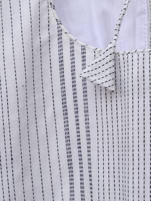 White premium cotton handblock printed blouse 3