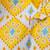 Yellow premium cotton handblock printed blouse