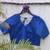Blue premium cotton handblock printed blouse