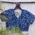 Blue premium cotton handblock printed blouse