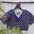 Blue premium cotton handblock printed blouse