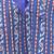 Blue premium cotton handblock printed blouse