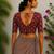 Brown premium cotton handblock printed blouse