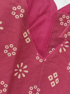 Brown premium cotton handblock printed blouse 5