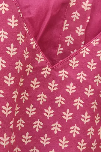 Brown premium cotton handblock printed blouse