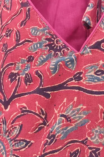 Brown premium cotton handblock printed blouse