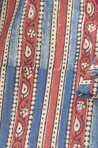 Multicolor premium cotton handblock printed blouse