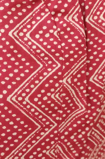 Brown premium cotton handblock printed blouse