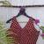 Maroon premium cotton handblock printed blouse