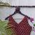 Maroon premium cotton handblock printed blouse