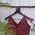 Maroon premium cotton handblock printed blouse