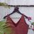 Maroon premium cotton handblock printed blouse