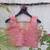 Pink premium cotton handblock printed blouse