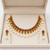 Certified natural freshwater pearls jewellery gold-plated ruby emerald pearl drop necklace and earrings set pearl drops.