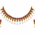 Certified natural freshwater pearls jewellery gold-plated ruby emerald pearl drop necklace and earrings set pearl drops.