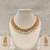 Certified natural freshwater pearls jewellery  gold-toned cz & pearl drop choker necklace and earrings set pearl drops.