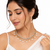 Certified natural freshwater pearls jewellery cz diamond pearl drop necklace & earrings jewellery set gold-tone finish.