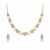 Certified natural freshwater pearls jewellery pearl & cz crystal necklace and earrings jewellery set.