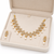 Certified natural freshwater pearls jewellery gold-toned cz & pearl drop necklace and earrings jewellery set.
