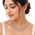 Certified natural freshwater pearls jewellery pearl & crystal choker necklace & earrings jewellery set gold-tone setting