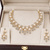 Certified natural freshwater pearls jewellery pearl & crystal choker necklace & earrings jewellery set gold-tone setting