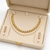 Certified natural freshwater pearls jewellery gold-tone finish, dangling pearl drops, matching earrings, bridal wear.