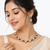 Certified natural freshwater pearls jewellery pearl drop and crystal choker necklace set with earrings, gold-tone.
