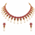 Certified natural freshwater pearls jewellery ruby & pearl choker necklace and earrings jewellery set pearl drop.