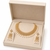 Certified natural freshwater pearls jewellery gold-toned polki choker necklace and earrings jewellery set pearl.