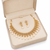 Certified natural freshwater pearls jewellery cz stone embellished, dangling pearl drops, bridal wear, includes earrings