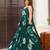 Jade floral printed anarkali gown for women