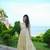 White floral printed anarkali gown for women